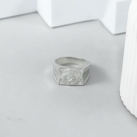 Anant Ganesh Silver Ring for Him