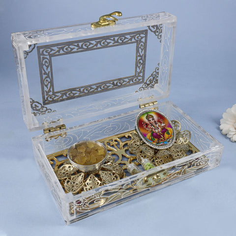 Divine Ganesha 4Gm Silver Coin And Bowl Set Box