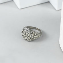 Om Blessing Silver Ring For Him