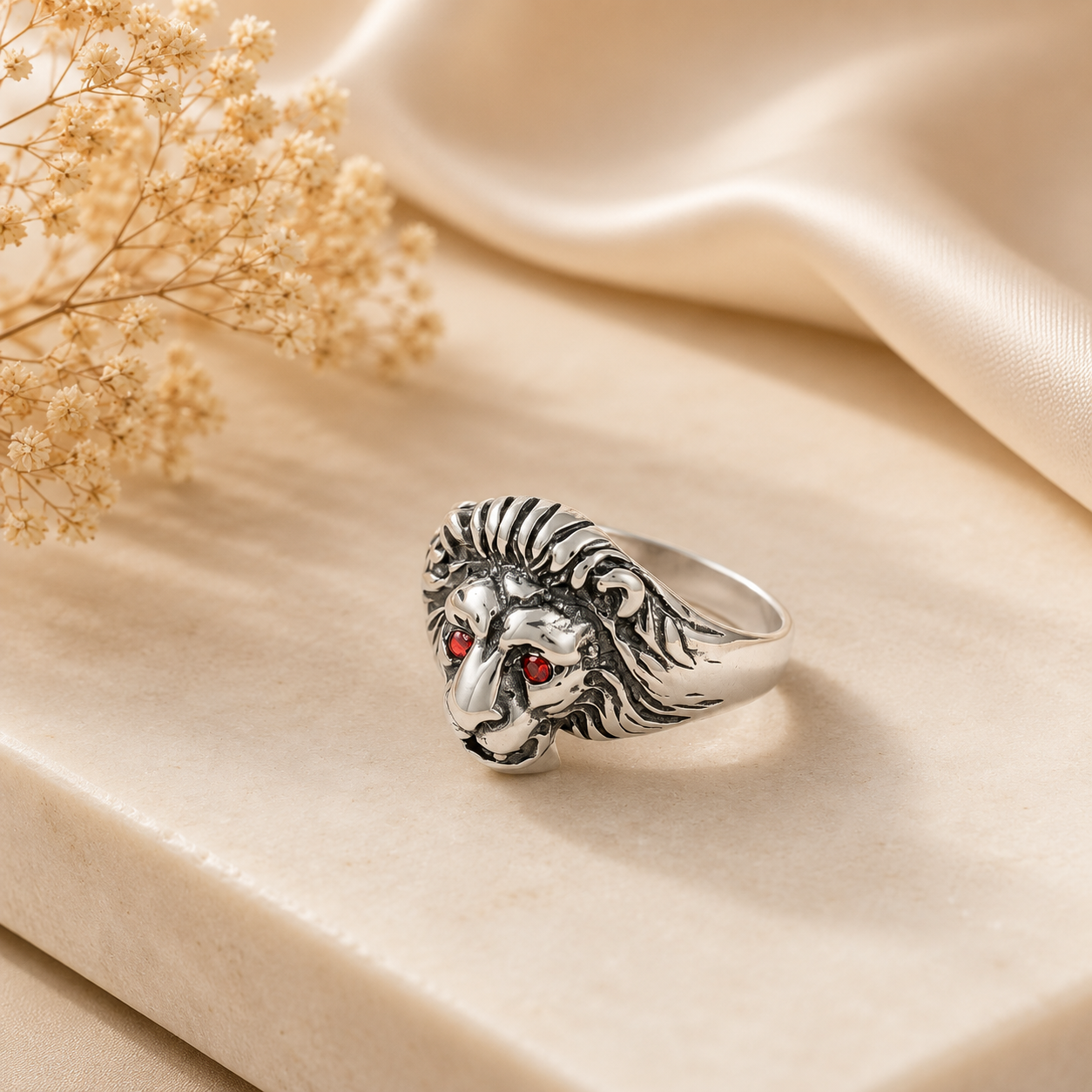 Suresh Lion King Silver Ring For Him