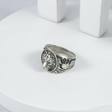 Eshaan 3D Lion Head Silver Ring For Him