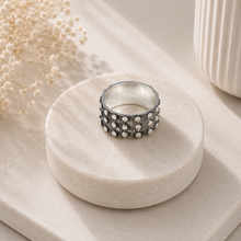 Vansh Dotted Silver Band For Him