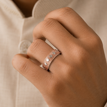 Vihaan Rugged Royal Look Silver Band For Him