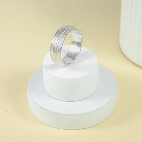 Aaryan Masculine Style Silver Band For Him