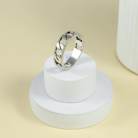 Rudra Chain Style Silver Band For Him