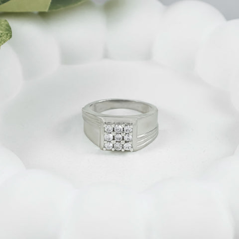 Avik Elegant Royal Style Silver Ring For Him