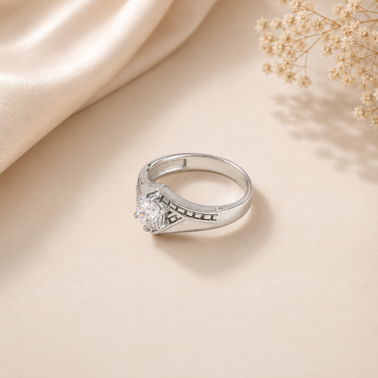 Kunal Nova Spark Silver Ring For Him