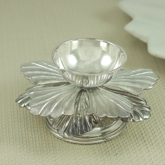 Varnia Fancy Silver Diya