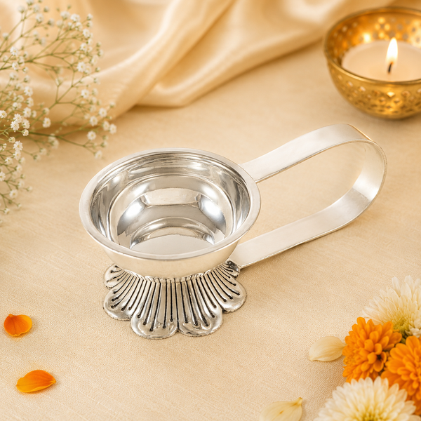 Anika Classy Silver Diya