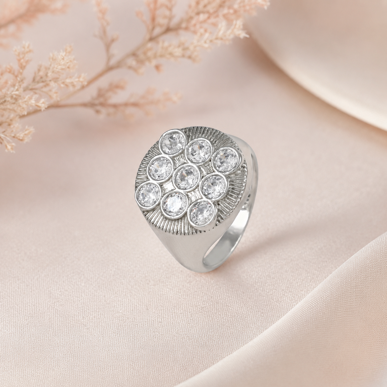 Vishnu Premium Statement Style Silver Ring For Him