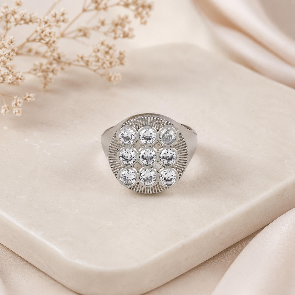 Vishnu Premium Statement Style Silver Ring For Him