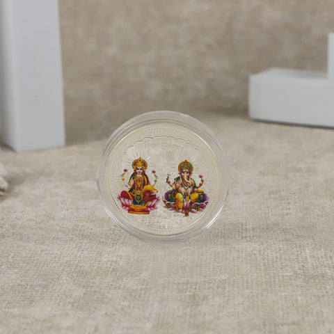 Lakshmi Ganesh 20Gm Silver Coin
