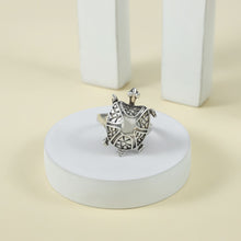 Dhruv Turtle Design Silver Ring For Him