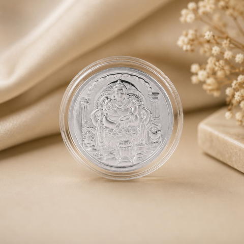Kuber Yantra 10Gm Silver Coin
