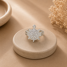 Gautam Glow Turtle Silver Ring For Him