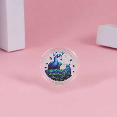 Peacock Beauty 10Gm Silver Coin