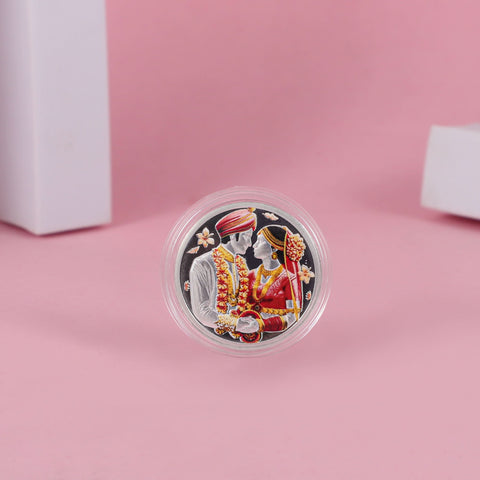 Bride and Groom 10Gm  Silver Coin