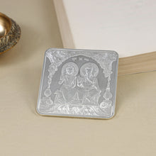Divine Lakshmi Ganesh 50Gm Square  Silver Coin