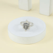 Krish Tribal Turtle Silver Ring For Him