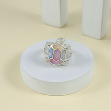 Colorful Turtle Charm Silver Ring For Him