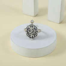 Tanish Om Turtle Silver Ring For Him