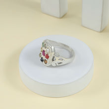Divine Navratna Gem Silver Ring For Him