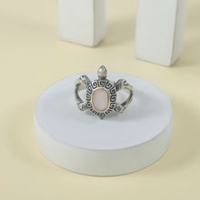 Ocean Turtle Stone Silver Ring For Him