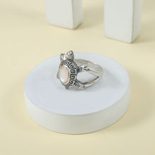 Ocean Turtle Stone Silver Ring For Him