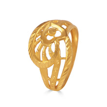 Tanishka Elegant Filigree Gold Ring