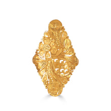 Anvika Floral Traditional Gold Ring