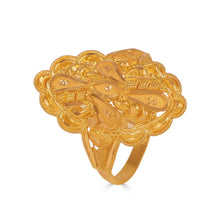 Mehalika Graceful Petal Gold Ring