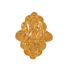 Mehalika Graceful Petal Gold Ring