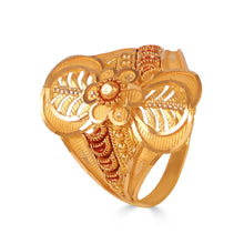 Kanika Floral Grace Gold Ring