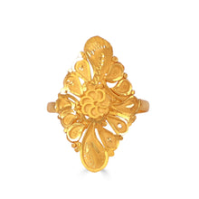 Charita Ornate Petal Gold Ring