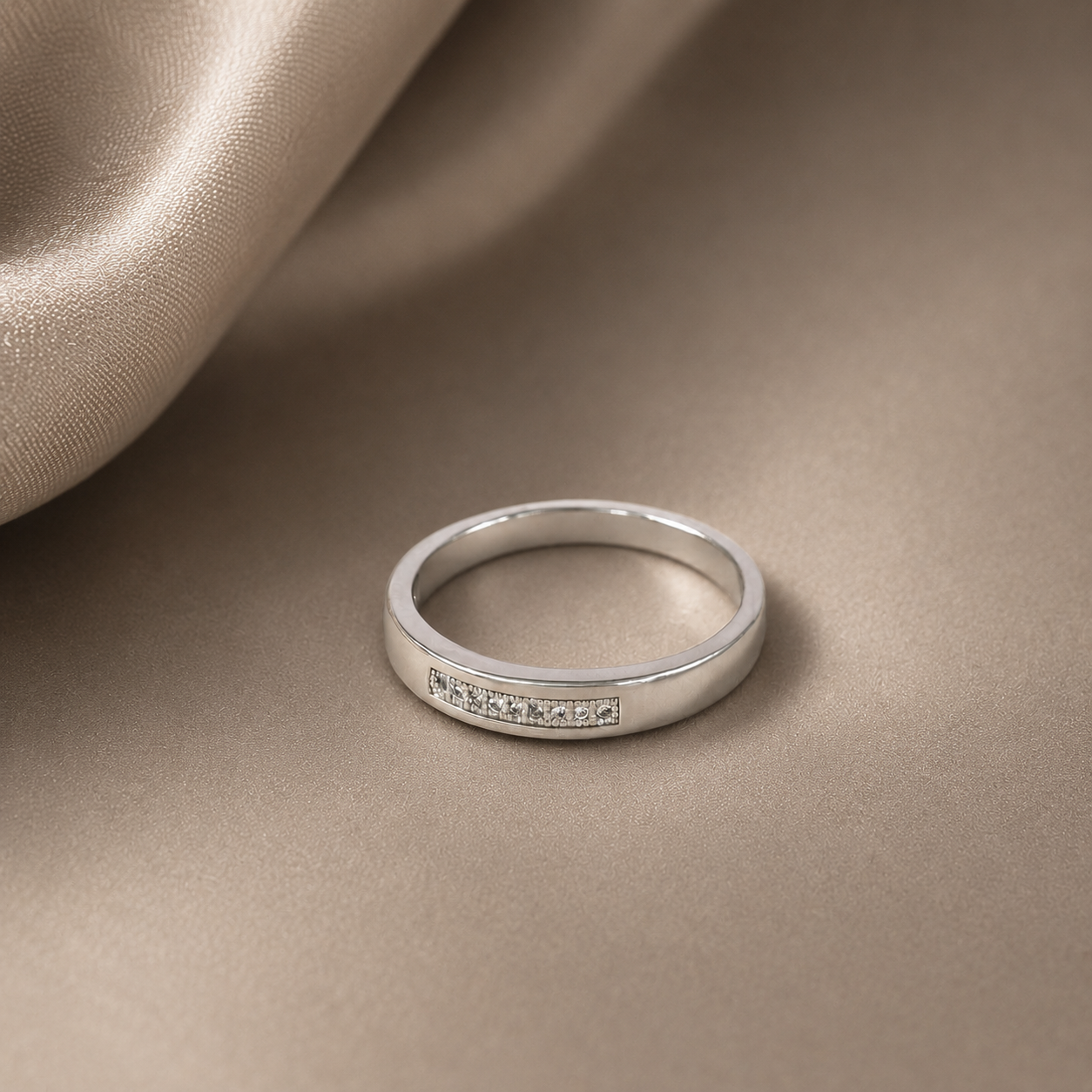 Arnav Simple Band  Silver Ring For Him
