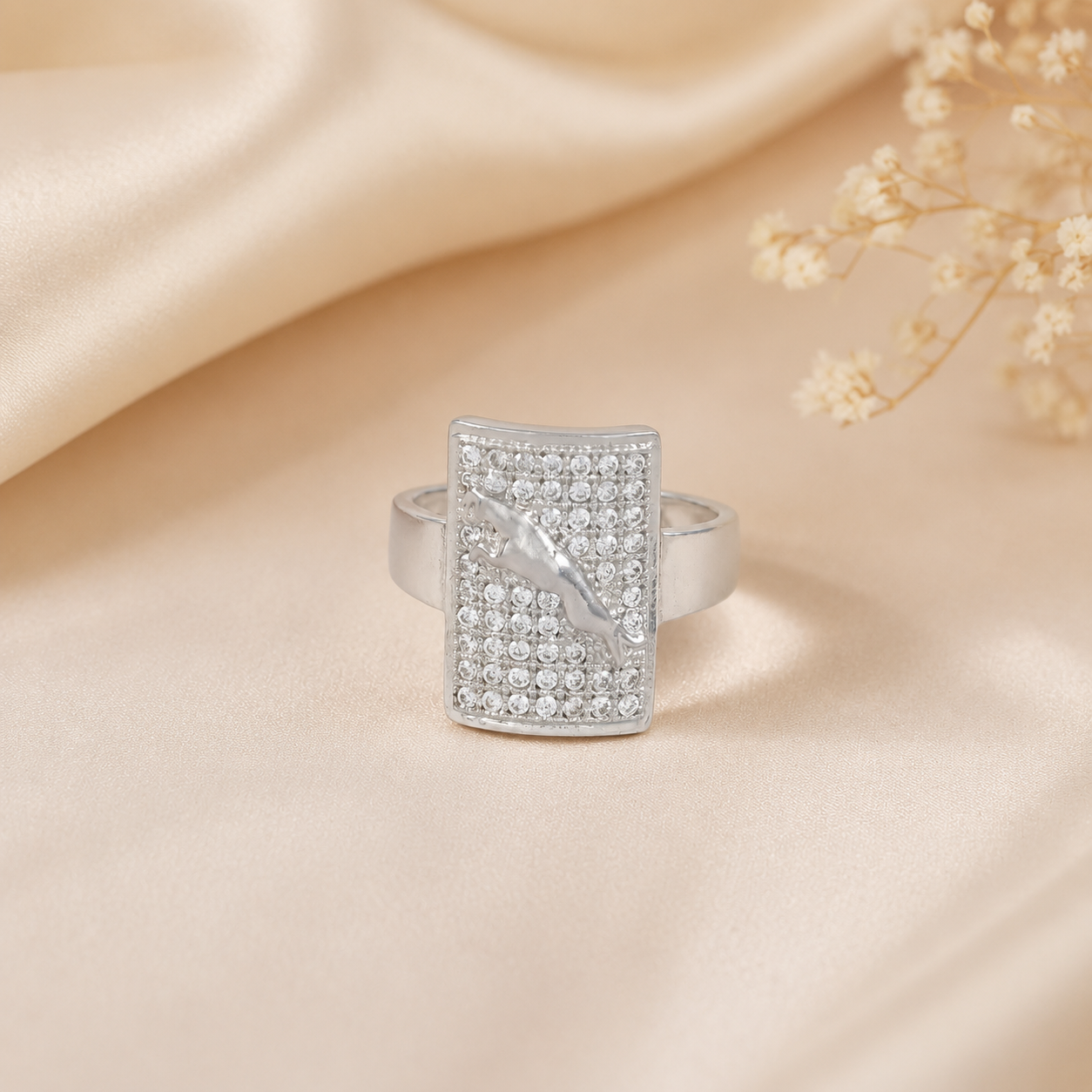 Daksh Marine Dolphin  Silver Ring For Him