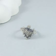 Riaan Tribal Turtle Silver Ring For Him