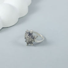 Riaan Tribal Turtle Silver Ring For Him