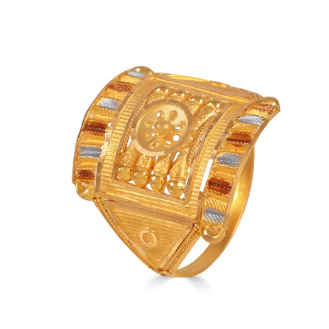 Vedika Tri-Tone Heritage Ring