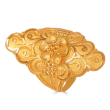 Ishara Floral Masterpiece Gold Ring