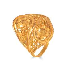 Charvi Dual Floral Gold Ring