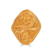 Charvi Dual Floral Gold Ring