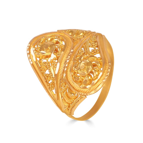 Vanya Classic Petal Gold Ring