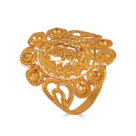 Reyha Traditional Aura Gold Ring