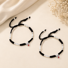 Neetu Traditional Color Charm Silver Anklets