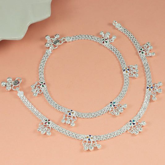 Aria Silver Anklets