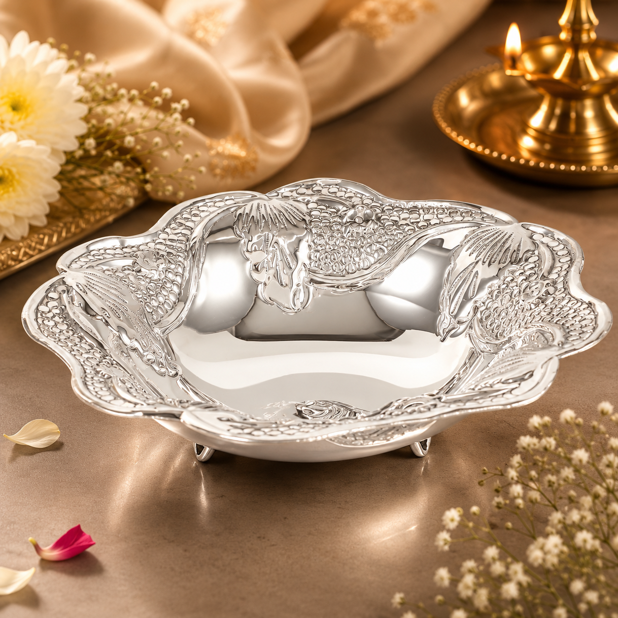 Dazzling Silver Bowl