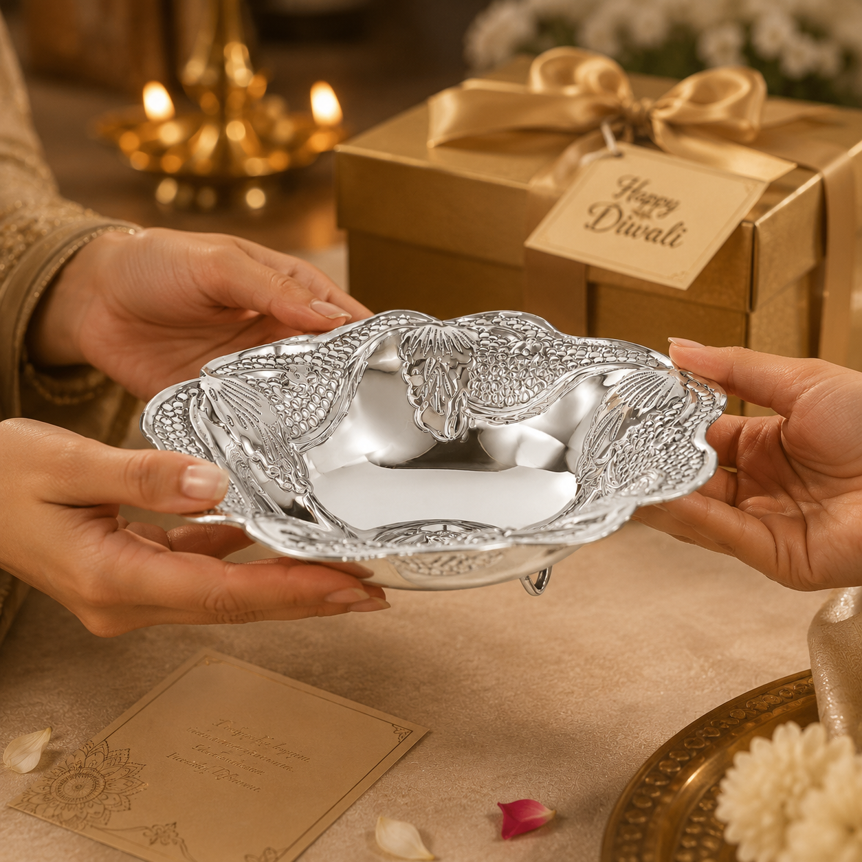 Dazzling Silver Bowl
