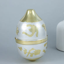 Floral Engraved Silver Nariyal