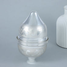 Classic Floral Silver Nariyal